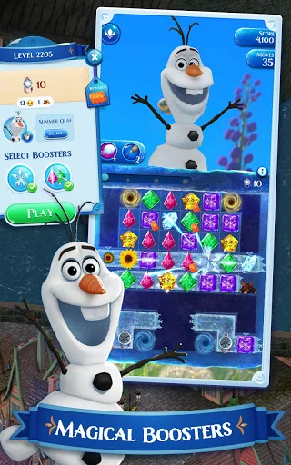 Disney Frozen Free Fall Games screenshot 1